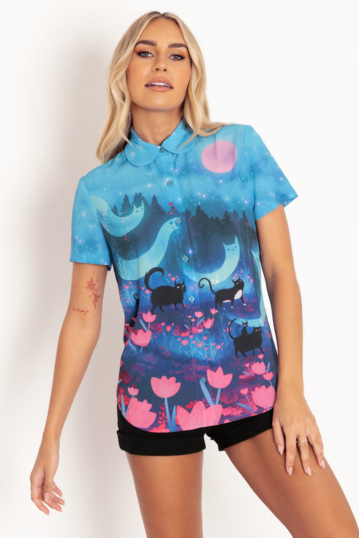Kitty Parade Cute As A Button Shirt