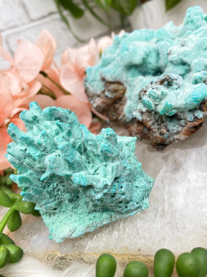 kobyashevite-cluster-fuzzy-blue