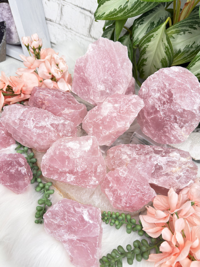 Large Raw Rose Quartz