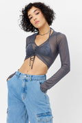 Lily Mesh Long Sleeve Shirt Galaxy