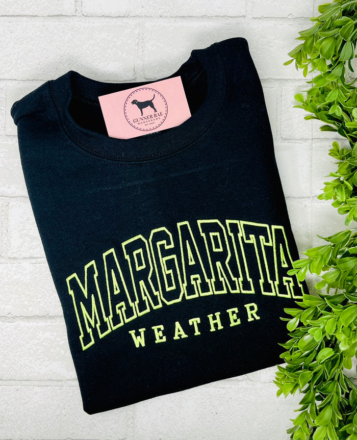 MARGARITA WEATHER Embroidered T-shirt or Sweatshirt