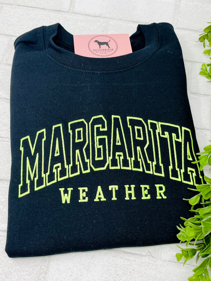 MARGARITA WEATHER Embroidered T-shirt or Sweatshirt