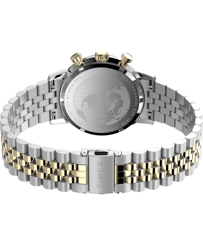 TW2W60000 Marlin® Chronograph Tachymeter 40mm Stainless Steel Bracelet Watch  Caseback with Attachment Image