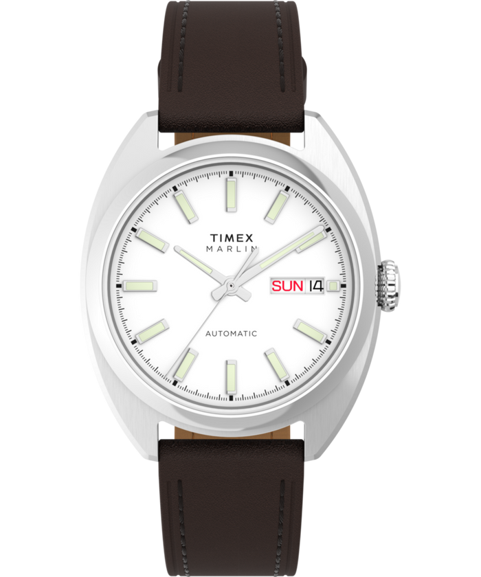 TW2Y65200 Marlin® Draper Automatic 37mm Leather Strap Watch Primary Image