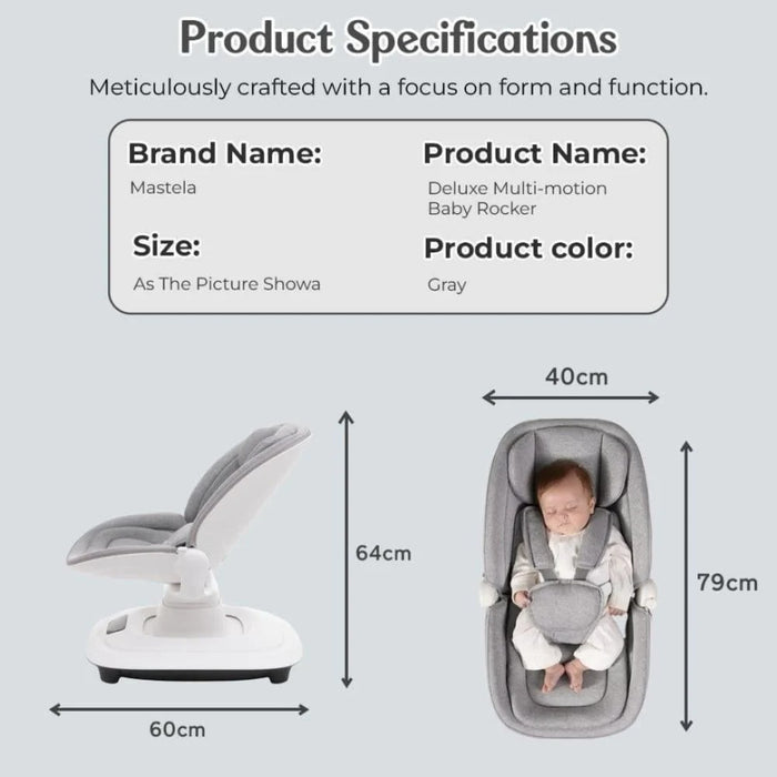 Mastela Baby Electric Rocking Chair Bed Coaxing Artifact for Newborn