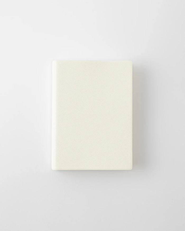 Cream page-a-day planner front cover, smooth and blank