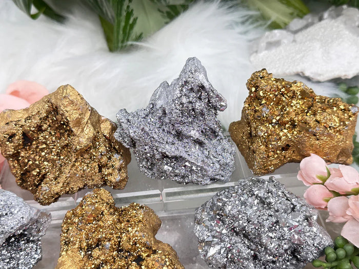 metallic-gold-silver-morocco-quartz-geodes