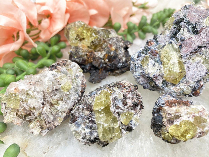 yellow-apatite-in-matrix
