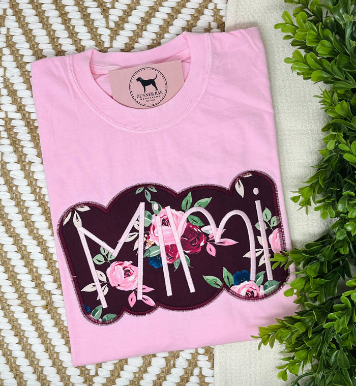 MIMI Applique Embroidered T-shirt or Sweatshirt (outline)