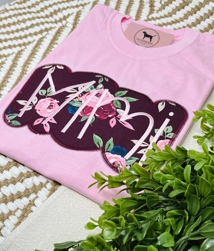 MIMI Applique Embroidered T-shirt or Sweatshirt (outline)