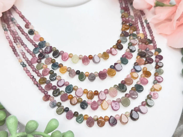 multicolor-tourmaline-beaded-necklaces