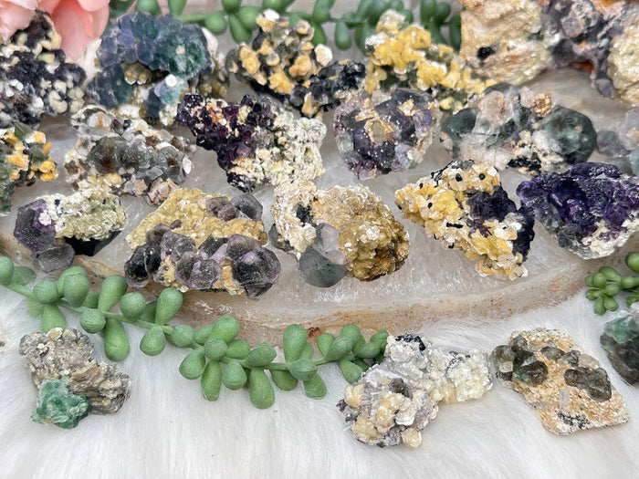 Namibia Fluorite Clusters