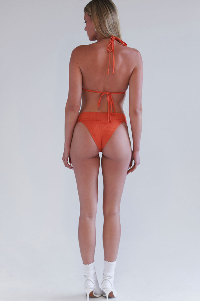 Nick Plissé Cheeky Bikini Bottom Mango