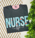 NURSE LIFE Applique T-shirt or Sweatshirt