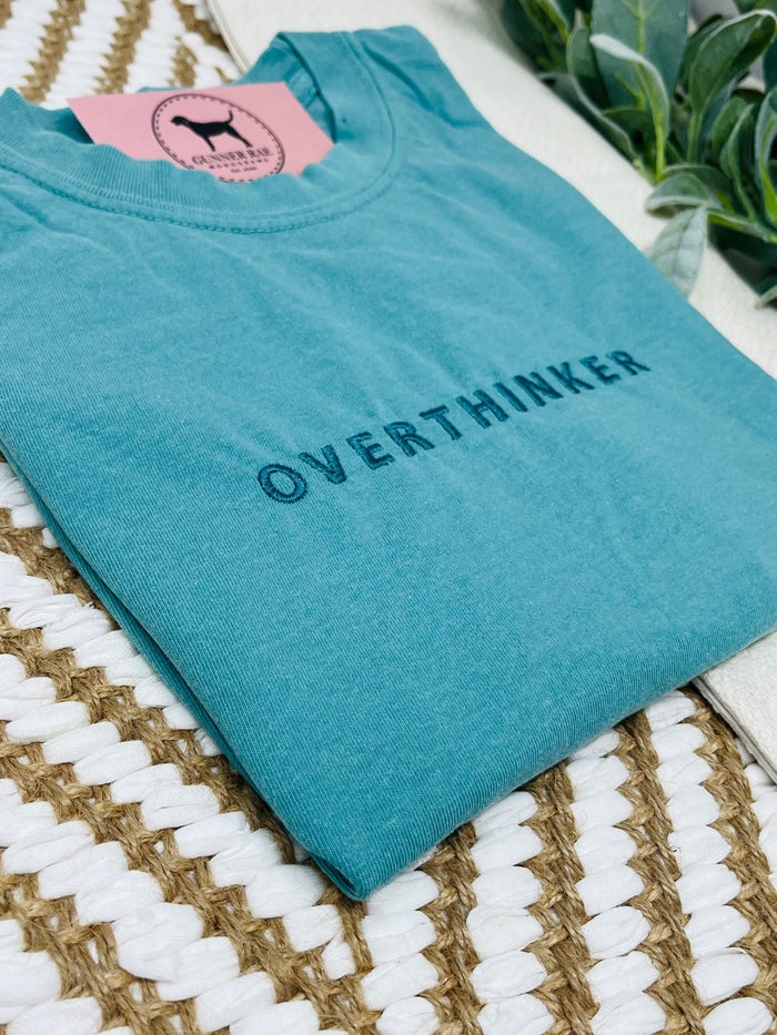 OVERTHINKER Custom Embroidered T-shirt or Sweatshirt