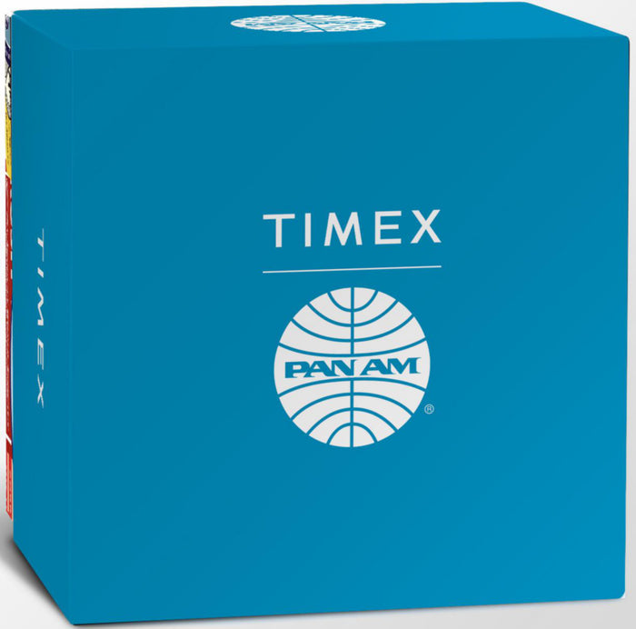 TWG030100 Pan Am x Timex Day-Date 42mm Leather Strap Watch Alternate Image 2