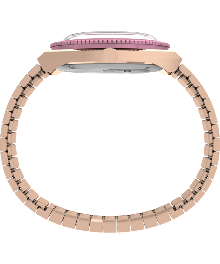 TW2W83800 Peanuts® Q Timex® In Bloom 36mm Stainless Steel Expansion Band Watch Profile Image