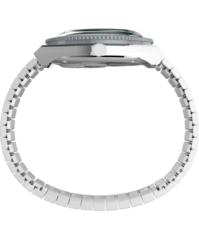 TW2Y52700 Peanuts® x Q Timex® 36mm Stainless Steel Expansion Band Watch Profile Image