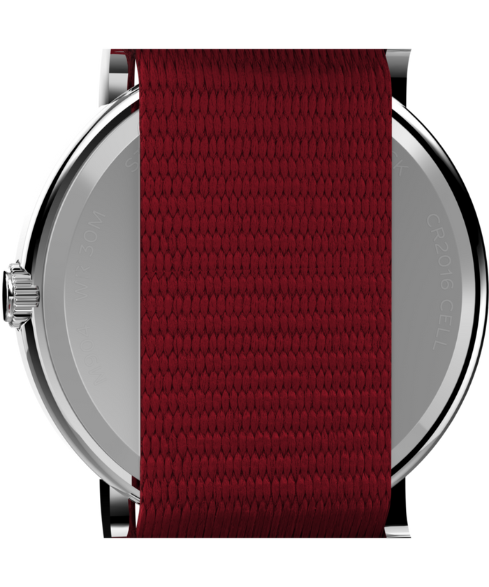 TW2R41400 Peanuts® x Timex Snoopy 38mm Fabric Strap Watch Caseback Image