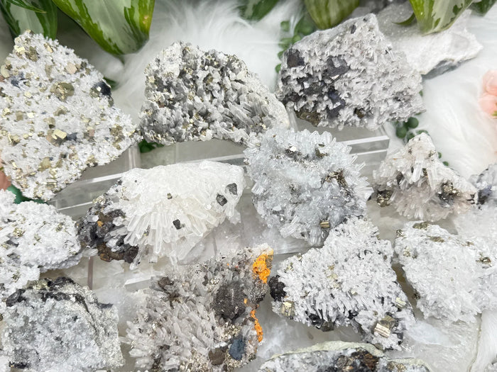 Peru Pyrite on Quartz