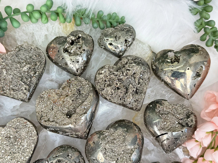 Peruvian Pyrite Hearts