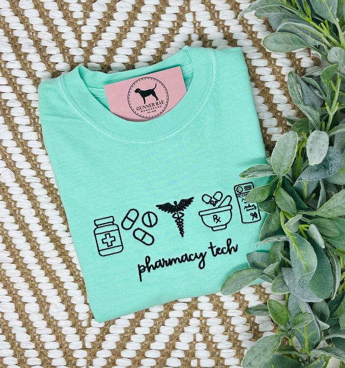PHARMACY TECH Embroidered T-shirt or Sweatshirt