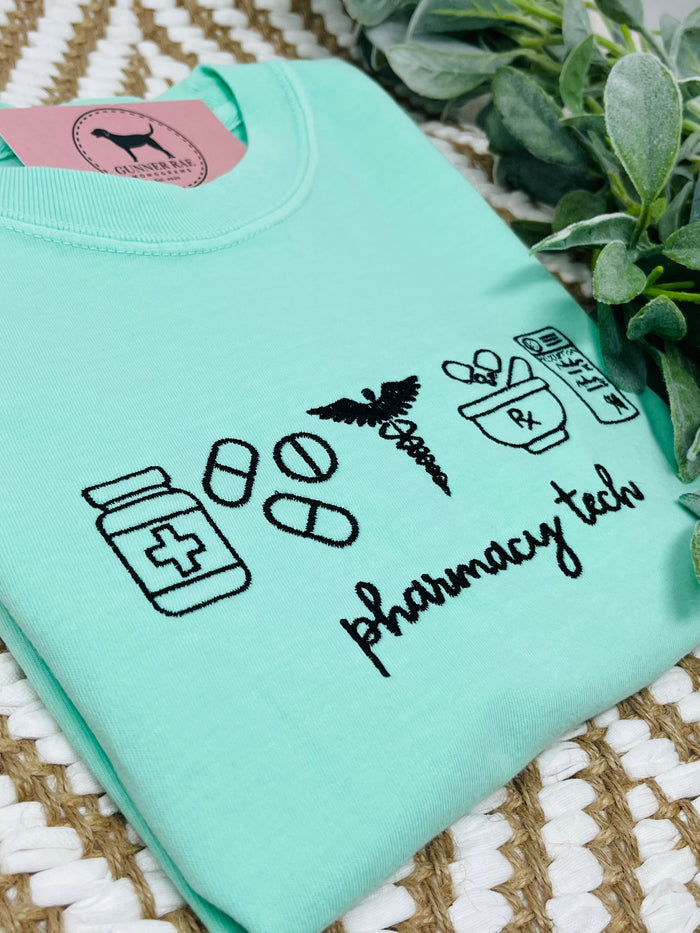 PHARMACY TECH Embroidered T-shirt or Sweatshirt