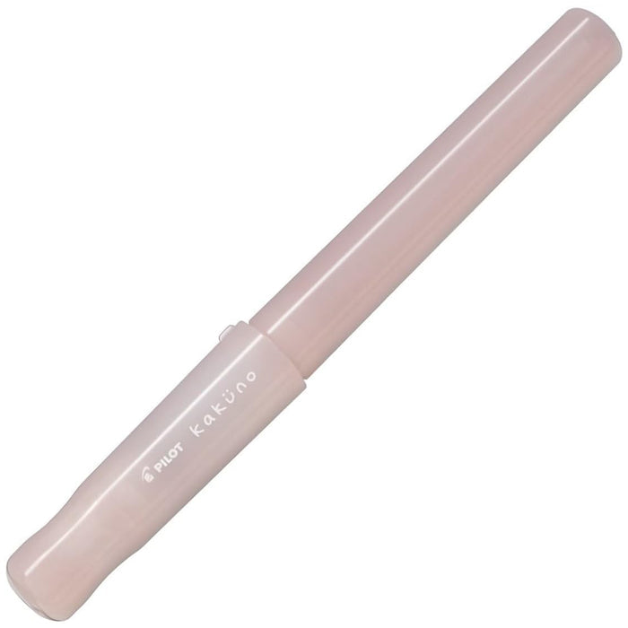 Rosy pink Kakuno Madoromi fountain pen with gold medium nib
