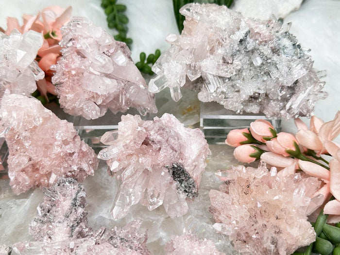Pink Colombian Quartz Clusters