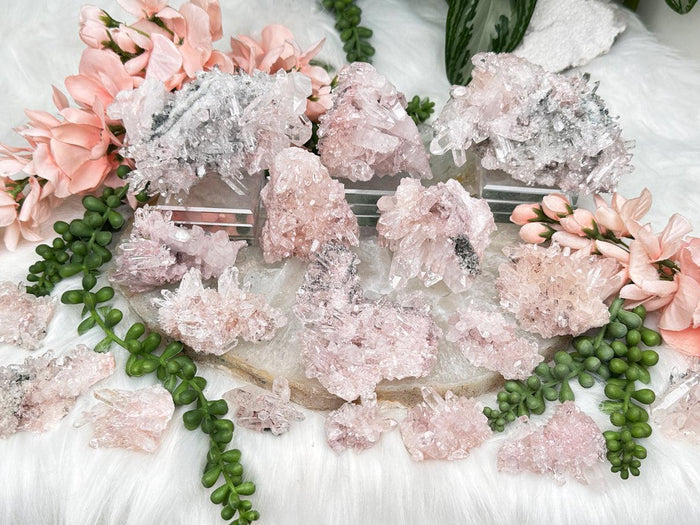 Pink Colombian Quartz Clusters