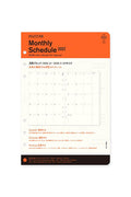 PLOTTER Monthly Schedule 2027 refill, A5 planner pages with perforation holes