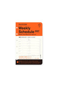 PLOTTER 2027 weekly schedule diary refill mini size, one-week spread sheets