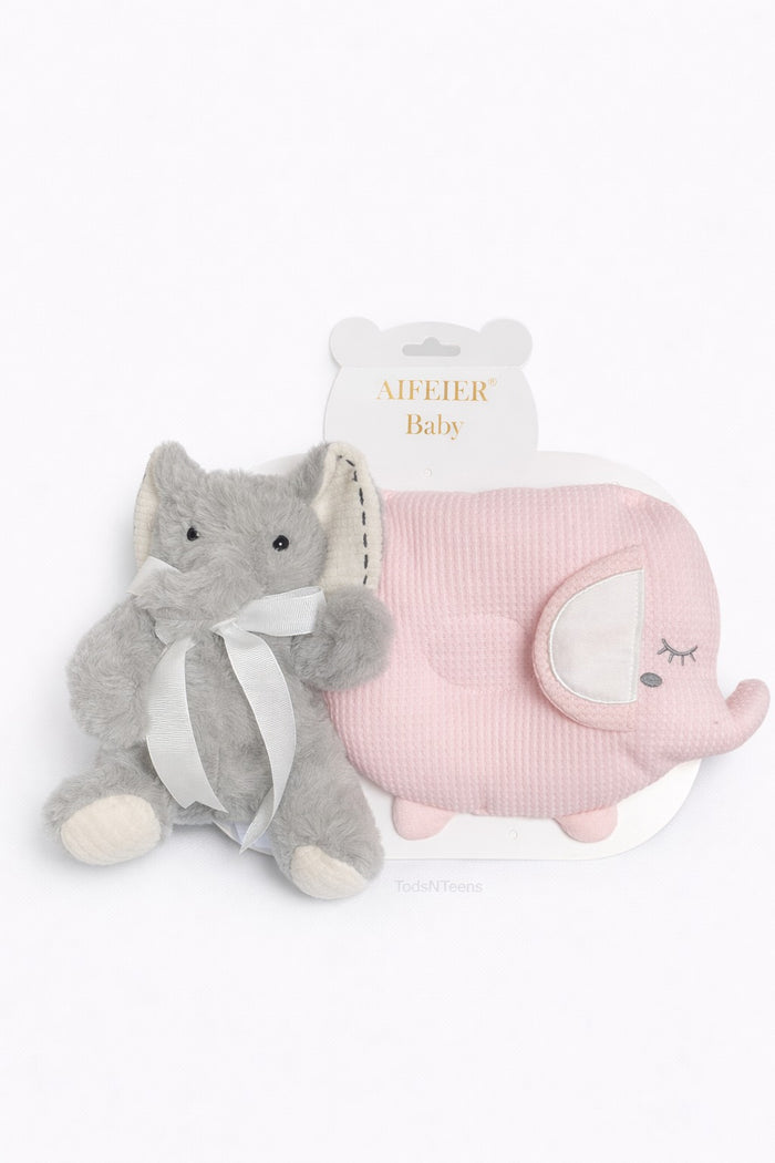 Plush Head Shaping Pillow with Stuff Toy