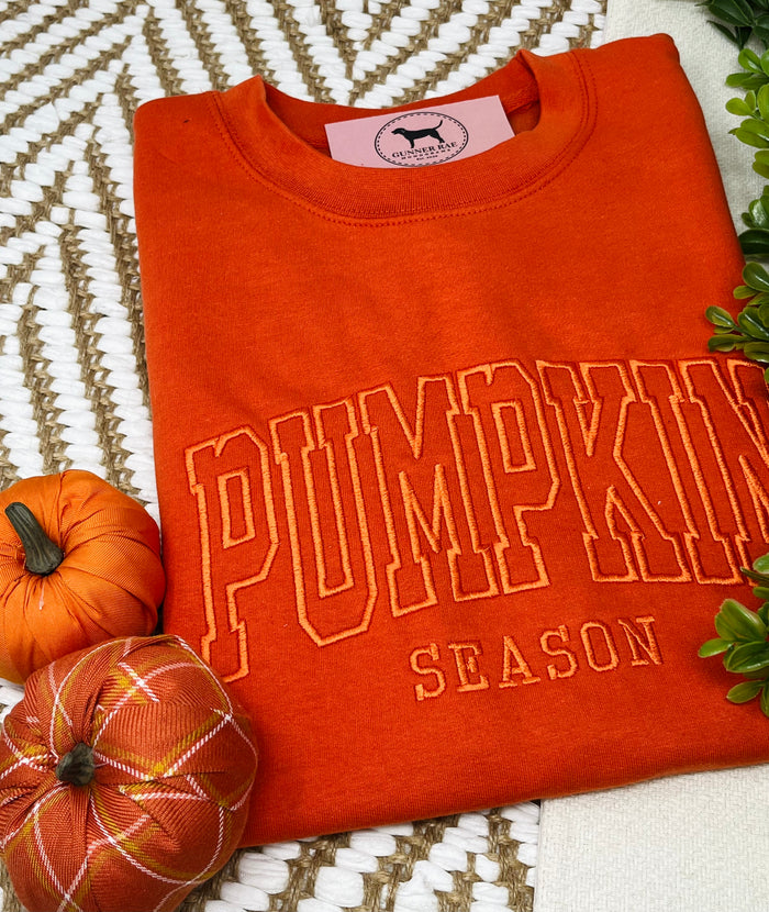 PUMPKIN SEASON Embroidered T-shirt or Sweatshirt