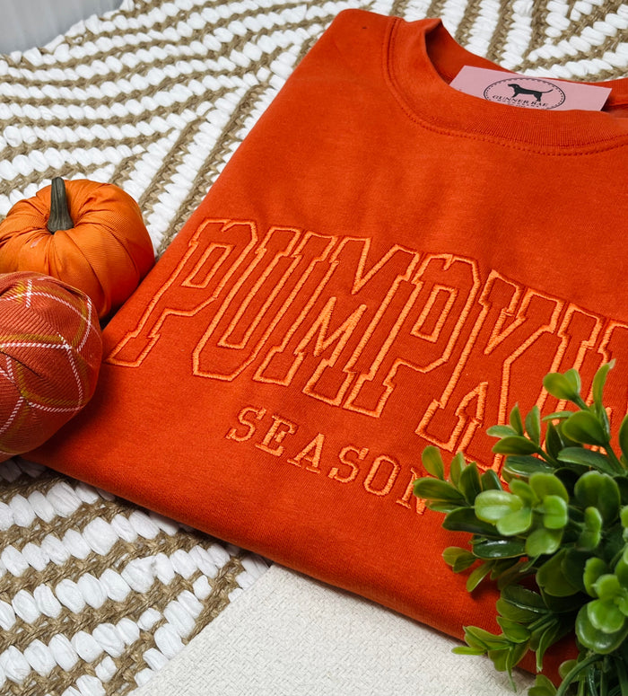 PUMPKIN SEASON Embroidered T-shirt or Sweatshirt