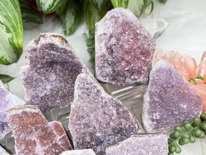 Purple & Red Amethyst Clusters