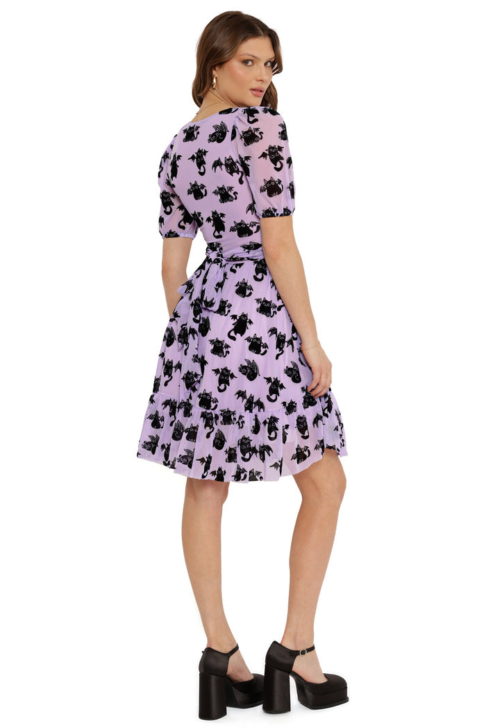Purranormal Activity Wrap Longline Dress