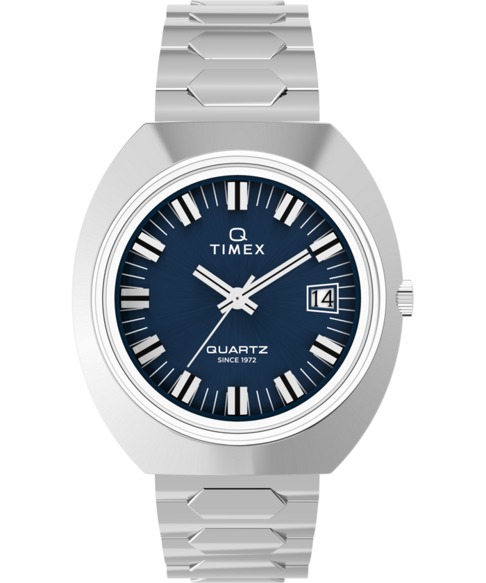 TW2Y33100 Q Timex® 1972 Time Machine Reissue 39mm Stainless Steel Bracelet Watch Primary Image