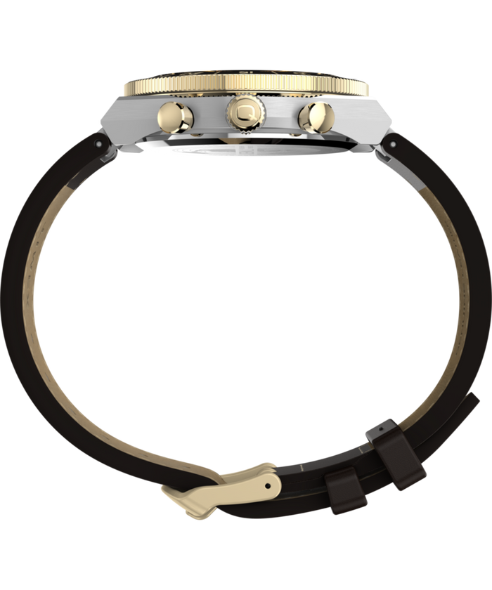 TW2Y56000 Q Timex Continental Chronograph 40mm Leather Strap Watch  Profile Image