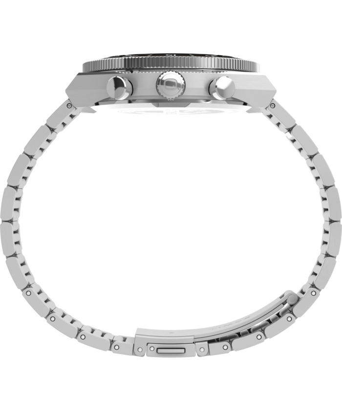 TW2Y55800 Q Timex Continental Chronograph 40mm Stainless Steel Bracelet Watch Profile Image