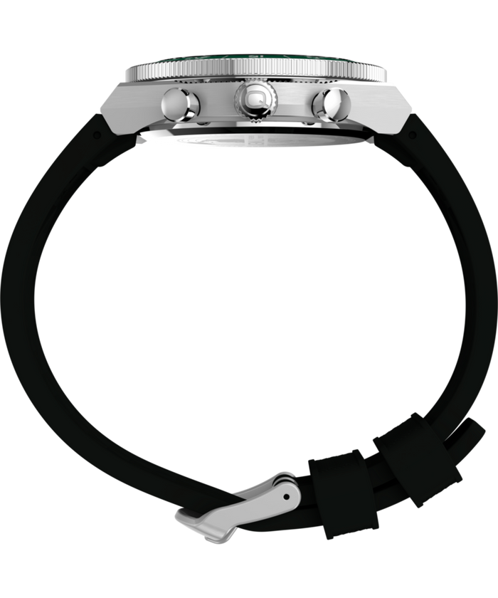 TW2Y56100 Q Timex Continental Chronograph 40mm Synthetic Rubber Strap Watch  Profile Image