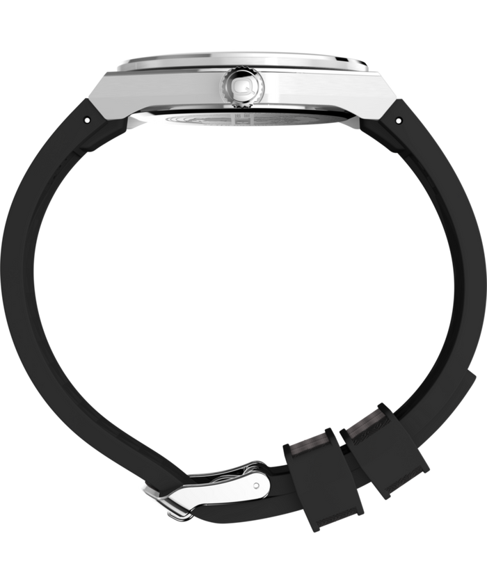 TW2Y12200 Q Timex® Continental GMT 39mm Synthetic Rubber Strap Watch  Profile Image