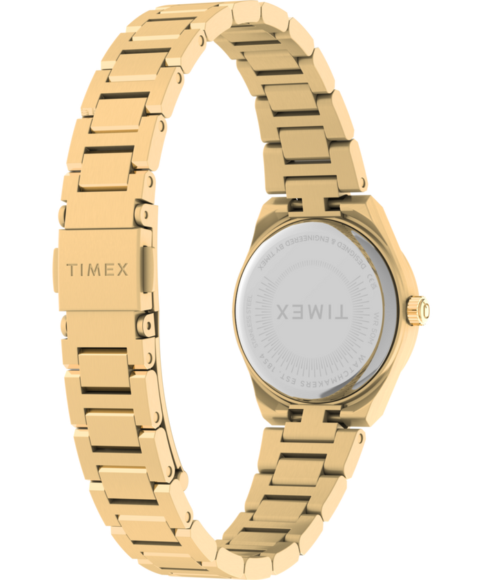 TW2Y68300 Q Timex® Continental Mini 24mm Stainless Steel Bracelet Watch Caseback with Attachment Image