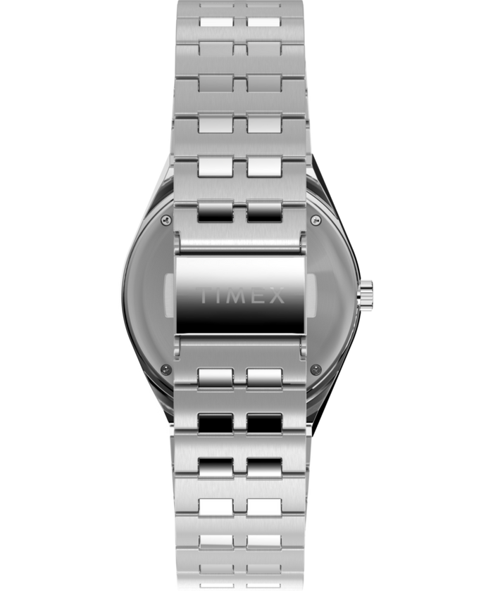 TW2V38000 Q Timex GMT 38mm Stainless Steel Bracelet Watch Strap Image