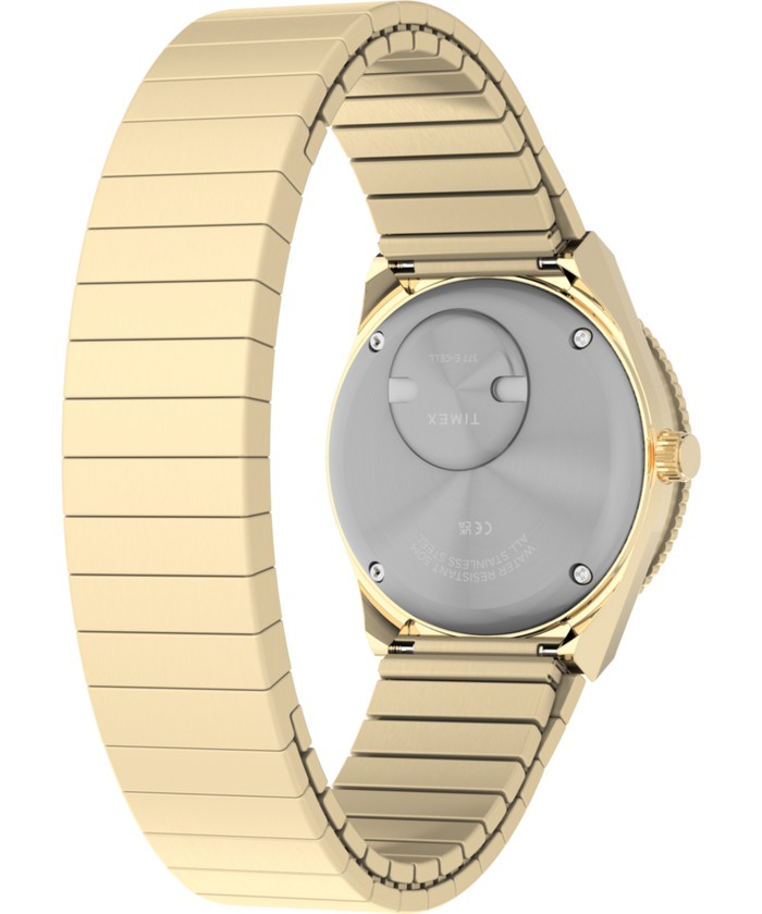 TW2Y57500 Q Timex® Mini 30mm Stainless Steel Expansion Band Watch  Caseback with Attachment Image
