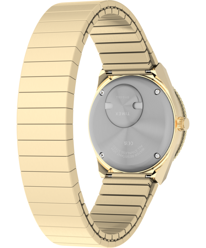 TW2Y57400 Q Timex® Mini 30mm Stainless Steel Expansion Band Watch  Caseback with Attachment Image