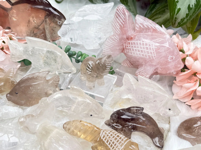 Quartz Animal Carvings