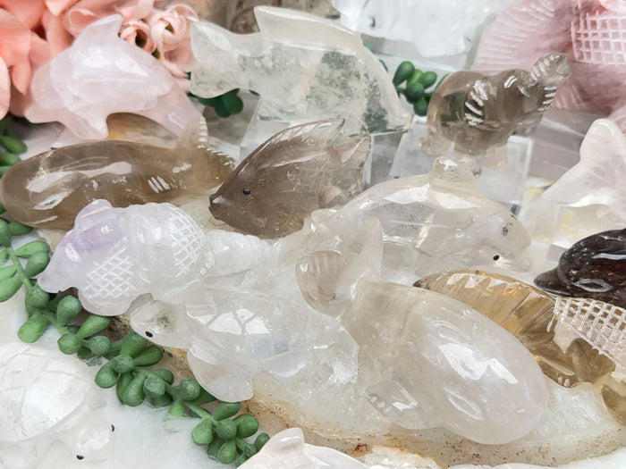 Quartz Animal Carvings