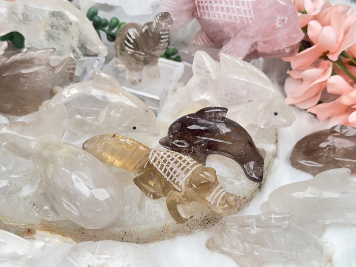 Quartz Animal Carvings