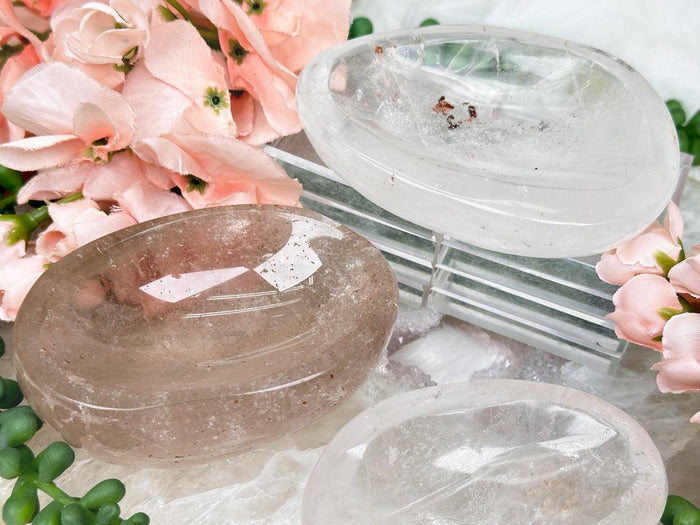 Quartz & Smoky Quartz Ring Dishes